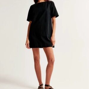 Abercrombie & Fitch Black Short Sleeve Mini Dress